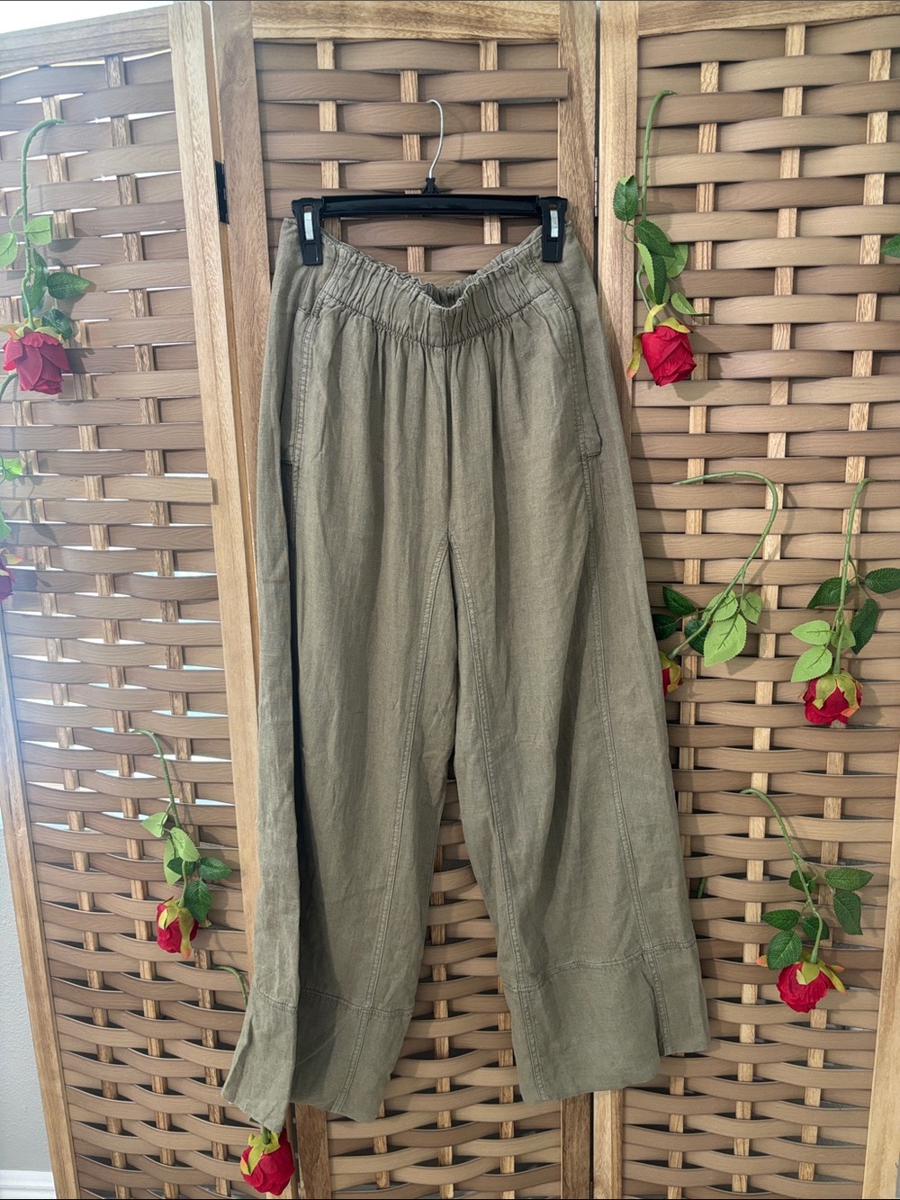 Free people Days End Linen Pull On Pants